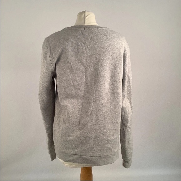 Karl Lagerfeld Sweatshirt Grey & Silver Logo Size L Unisex - Picture 3 of 9